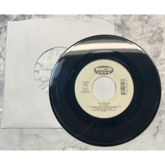 Hal Ketchum Stay Forever / Every Little Word 45 Vinyl 90s Country MCG Curb - Picture 3 of 6